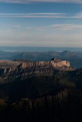 Rocky Mountains in sunny day in Alps