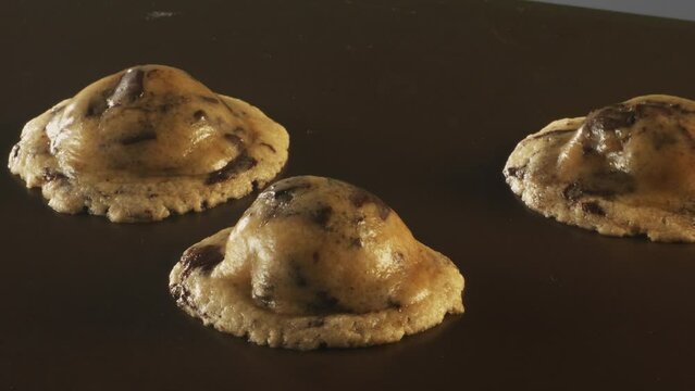 chocolate chip cookies baking