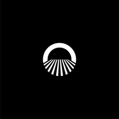 O farm logo in simple and modern style