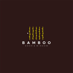 Bamboo Tree Logo in simple and sleek style
