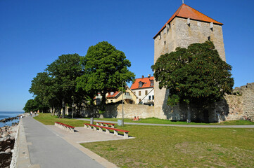 Fototapeta na wymiar old and picturesque city of visby