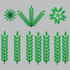Creative a tree flower design vector design 
