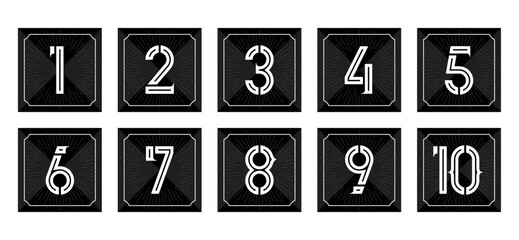 オリジナルフォントの数字セット 011