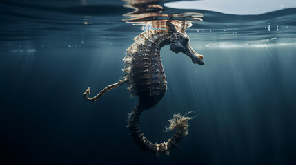sea horse in water