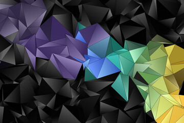Fototapeta premium Abstract Low-Poly background. triangulated texture. Design 3d. Polygonal geometrical pattern. Triangular modern style