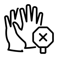 lockdown, contactless icon