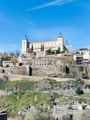 Fototapeta premium The Alcazar of Toledo, UNESCO heritage site in Spain.