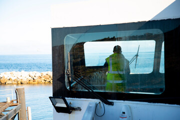 Quarterdeck of a Commercial Catamaran © Adwo