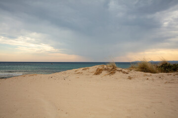 beach in the morning