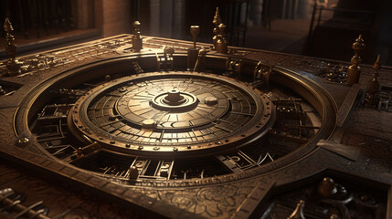 detail of the clock generative ai