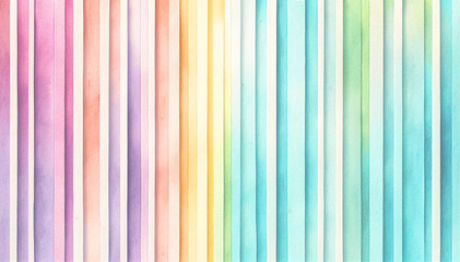 Obraz premium Gradient abstract rainbow watercolor background, watercolor technique. Pattern, good for decoration, design,Imperfect illustration. Pastel bright .