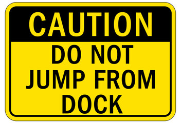 Loading dock sign and labels do not jump from dock