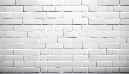 White bricks material background texture, wall pattern backdrop 