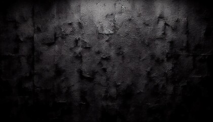 Dirtyblack grunge abstract background texture, old rough wall pattern backdrop