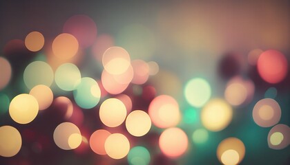 Fototapeta premium Colorful bokeh abstract blurred background, shiny lights