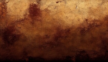 Dirty rusty yellow grunge abstract background texture, old rough wall pattern backdrop