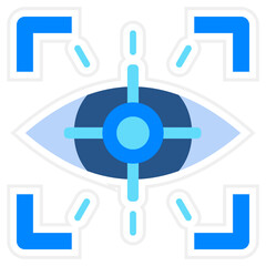 Eye Tracking Sticker Icon
