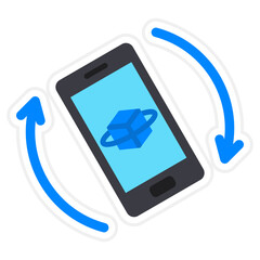 Rotation Sticker Icon