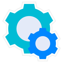 Gear Sticker Icon