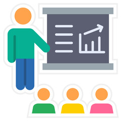 Presentation Sticker Icon