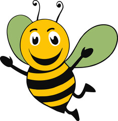 Buzzing with Laughter: Meet the Funny Cartoon Bee