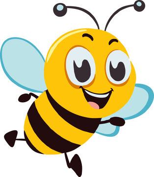 Hilarious Honeybee: A Fun and Adorable Mascot for Your Project