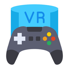 Vr Game Flat Icon
