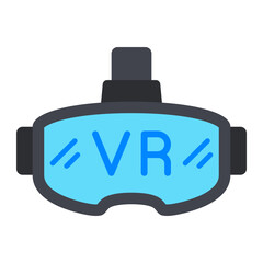 Vr Glasses Flat Icon