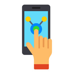 Touch Screen Flat Icon