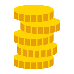 Coins Flat Icon