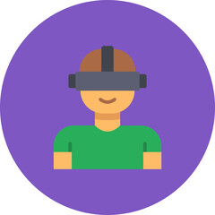 User Multicolor Circle Flat Icon