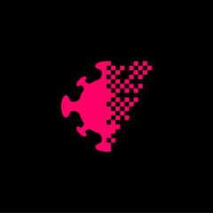 Virus Bomb and Data Spread Logo