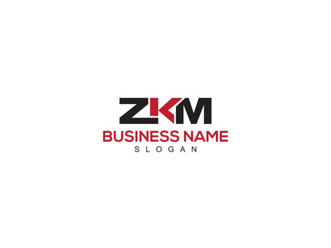 ZKM Modern and Professional Logo, Monogram ZK zkm Letter Logo With White Background 