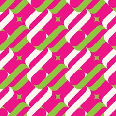 Abstract Retro Diagonal Geometric Chains Seamless Pattern Trendy Fashion Colors Perfect for Allover Fabric Print or Wrapping Paper