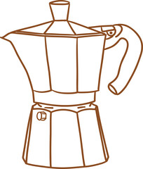 coffee drips tool_equipment_hand drawing_vector_moka pot_coffee pot_file eps