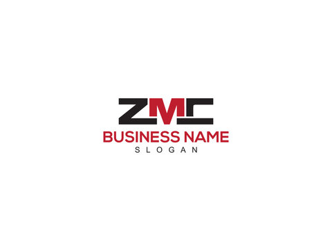 Minimalist Abstract Initial ZMC Letter Logo, Alphabet ZM zmc Business Logo Icon Vector