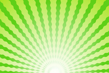 Abstract green background with wavy concentration lines.