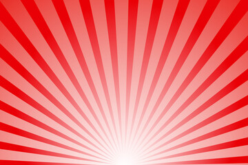 Sunrise image gradient red background with concentration lines from below.