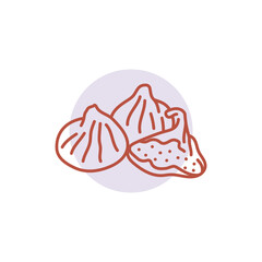 Dried fig black line icon. Natural organic super food