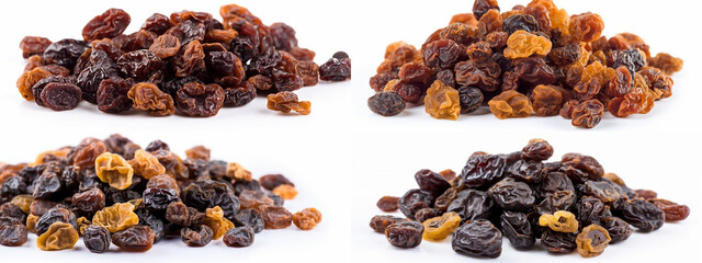 food, fruit, dried, healthy, snack, raisins, raisin, nuts, dry, nut, brown, sweet, isolated, fruits, white, diet, mix, ingredient, heap, yellow, closeup, mixed, eating, vegetarian, walnut