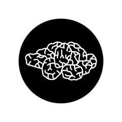 Dried cherry black line icon. Natural organic super food