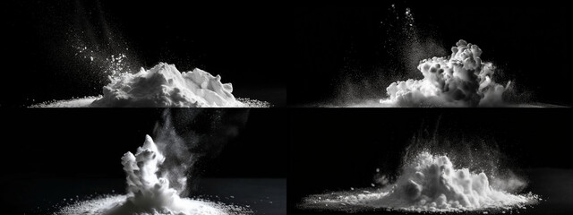 smoke, water, black, white, abstract, cloud, isolated, sky, clouds, fire, fountain, ball, explosion, cocaine, blue, steam, nature, generative ai