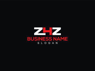Initial ZHZ zh Monogram Logo, Modern zhz Minimalist Business Logo - obrazy, fototapety, plakaty