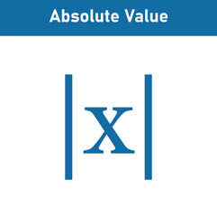 Absolute value of real number. Absolute value equations of x in mathematics.