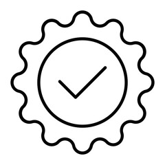 Verified Outline Icon 