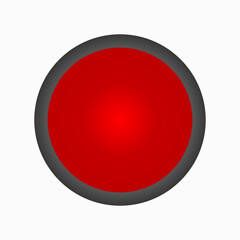 red button isolated on white