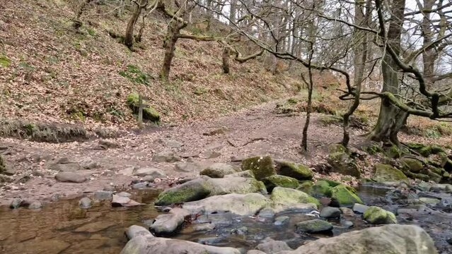 National Park Peak District March 2023 UK, walk to the Luds Church.