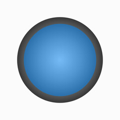 blue glossy button