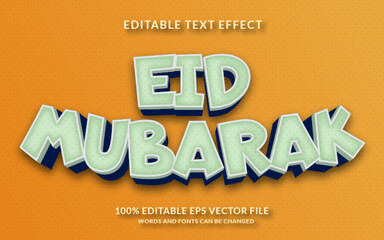Eid Mubarak Editable Text Effect