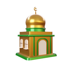 3D mosque icon